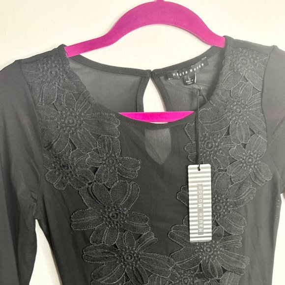 Elegant Mesh Lace Bodysuit - Embrace Sensual Sophistication - Picture 2 of 3